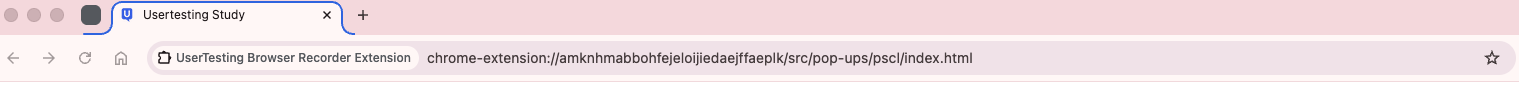Browser toolbar showing the recorder extension icon near the address bar.